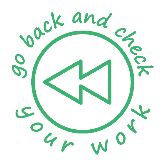 Go Back and Check