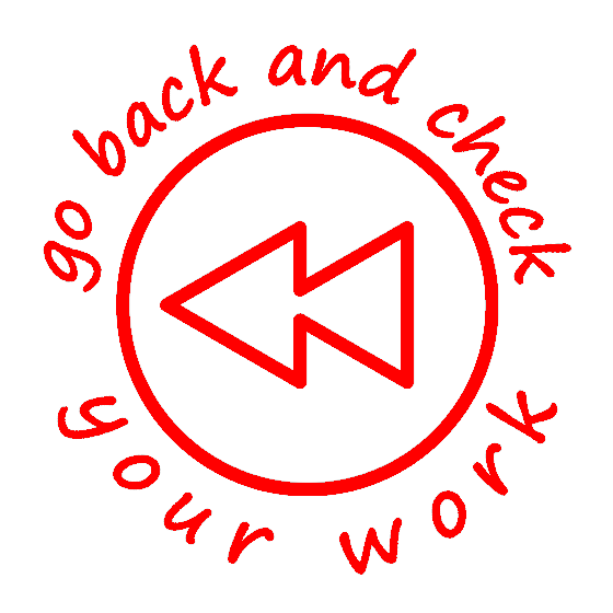 Go Back and Check