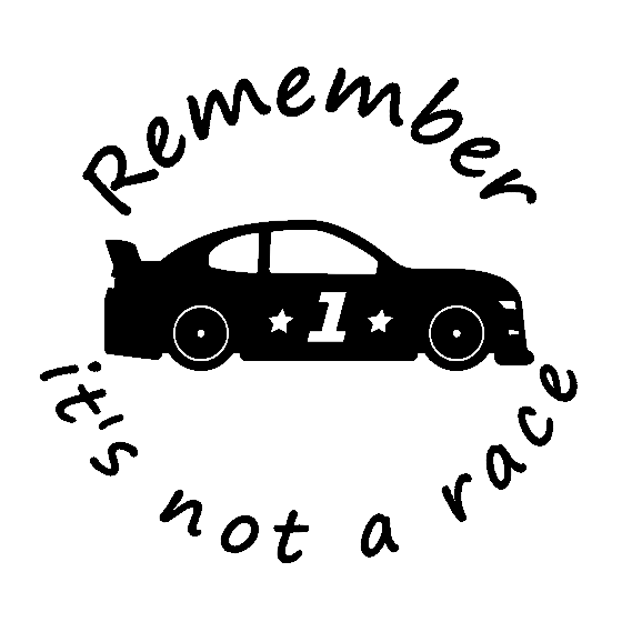 It's not a race