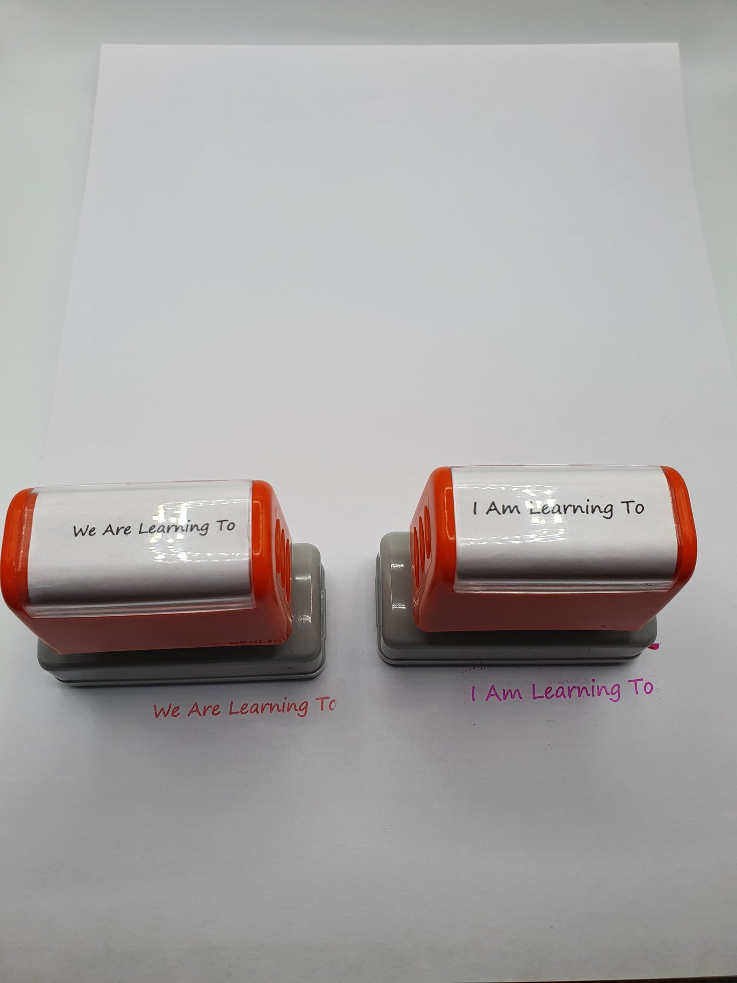 Learning Intention stamps